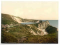 Vintage Cove Lulworth 2 England A4 Photo Print