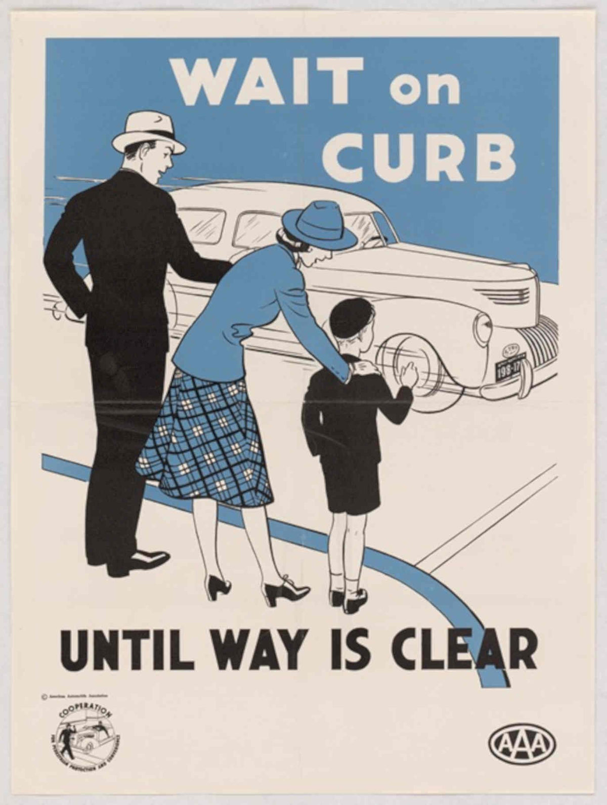 Vintage Curb Poster American World War II Advert Poster