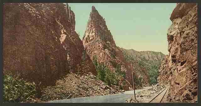 Vintage Currecanti Needle Black Canyon A4 Photo Print