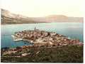 Vintage Curzola general view Dalmatia A4 Photo Print
