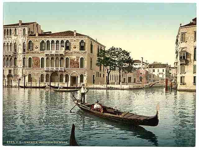 Vintage Da Mulla Palace Venice A4 Photo Print