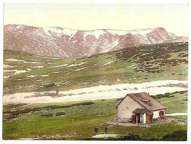 Vintage Dambokhaus on the Schneeberg A4 Photo Print