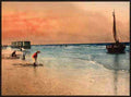 Vintage Damesbaden Scheveningen A4 Photo Print