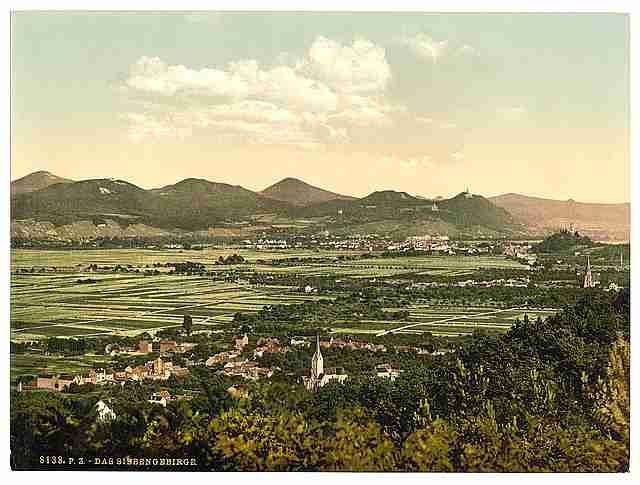 Vintage Das Siebengebirge A4 Photo Print