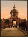 Vintage Delft Gate Leyden A4 Photo Print