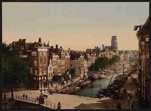 Vintage Delft Vaart Rotterdam A4 Photo Print