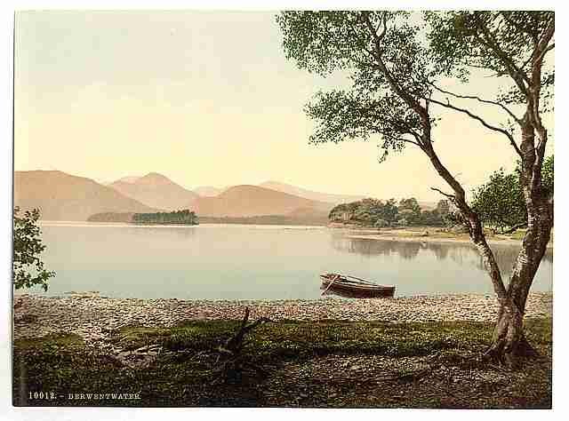Vintage Derwentwater Scarfclose Bay Lake District A4 Photo Print