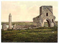 Vintage Devenish Island ruins Lough Erne County Fermanagh A4 Photo Print