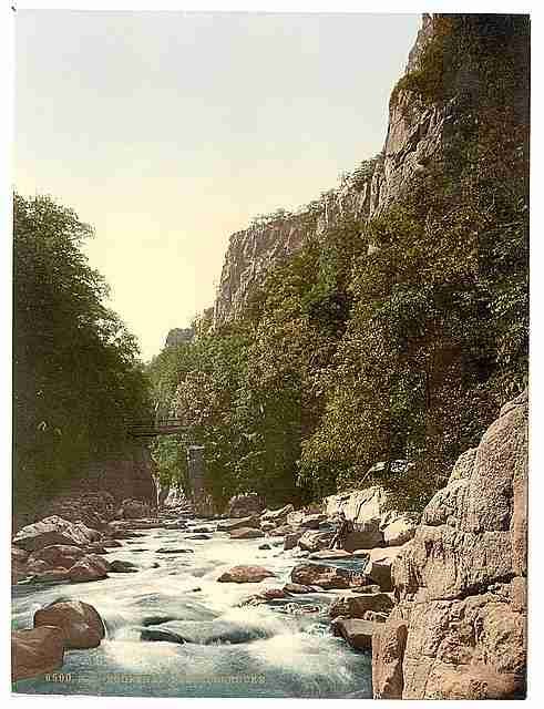 Vintage Devils Bridge Bodethal A4 Photo Print