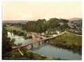 Vintage Dinham Bridge and Ludlow A4 Photo Print