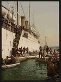 Vintage Disembarking from a ship II Algiers A4 Photo Print