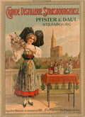 Vintage Distillery Alsace Vintage Retro Advert Poster
