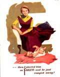 Vintage Domestic Life 1950s Vintage Retro Advert Poster