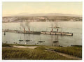 Vintage Douglas Harbour With Steamers Isle Of Man England A4 Photo Print