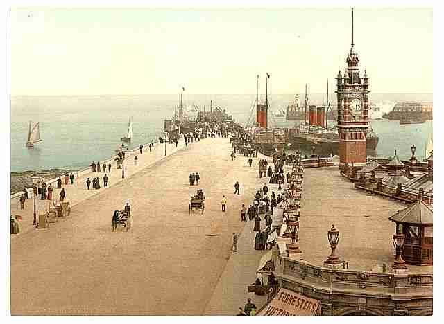 Vintage Douglas Pier Isle of Man A4 Photo Print
