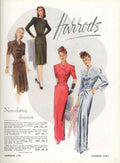 Vintage Dresses Harrods 1940s Vintage Retro Advert Poster