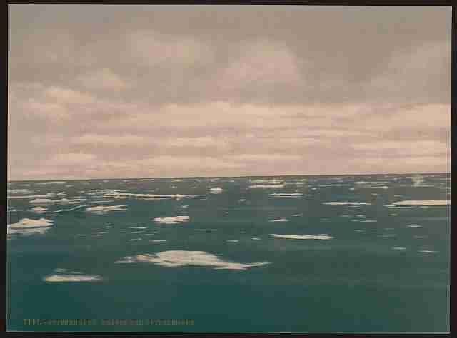 Vintage Drifting ice Spitzbergen A4 Photo Print