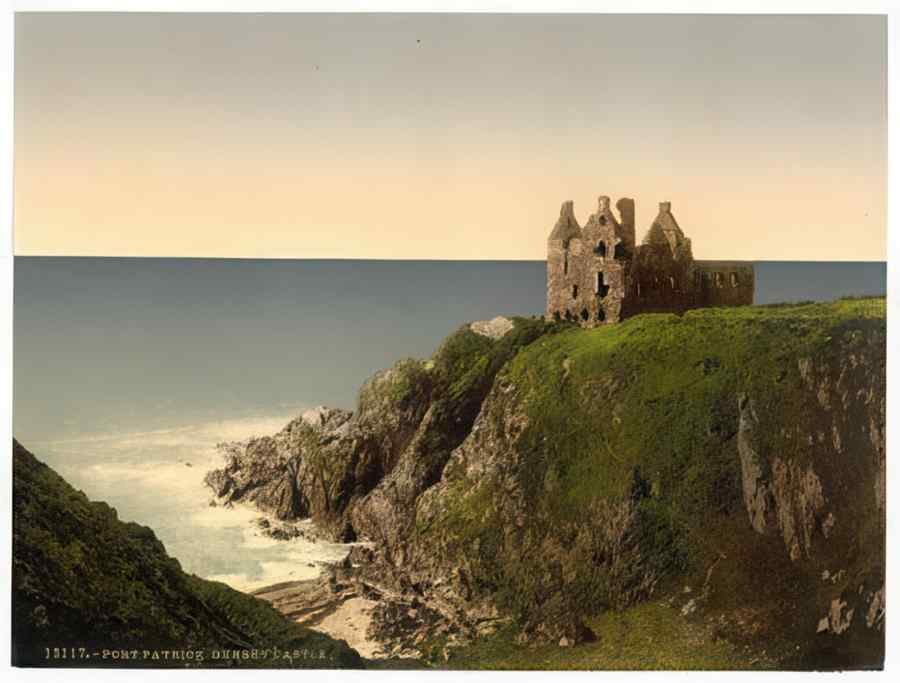 Vintage Dunsky Castle Pitlochrie Ie Portpatrick Scotland A4 Photo Print