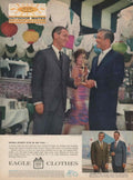 Vintage Eagle Suits 1950s Vintage Retro Advert Poster