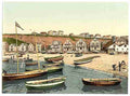Vintage East Beach Helgoland A4 Photo Print