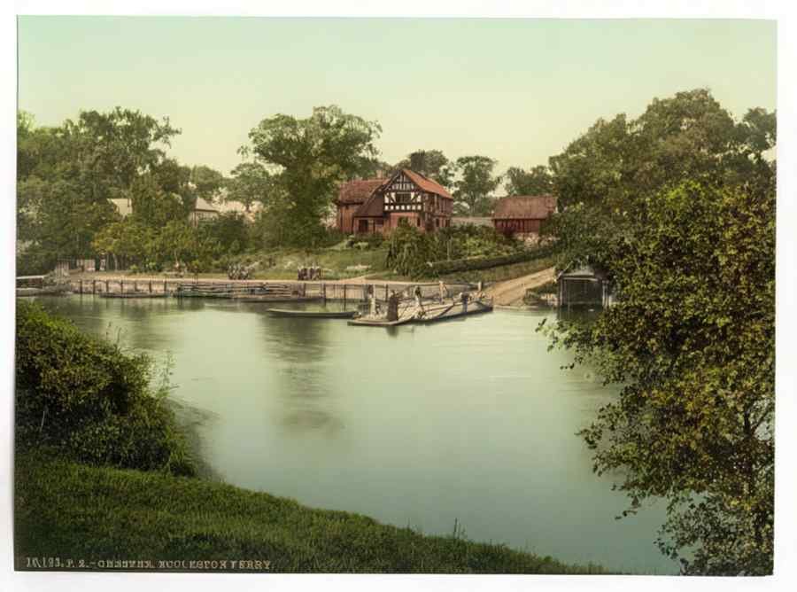 Vintage Eccleston Ferry Chester England A4 Photo Print