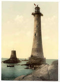 Vintage Eddystone Lighthouse Plymouth England A4 Photo Print
