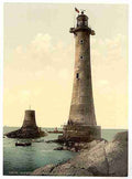Vintage Eddystone Lighthouse Plymouth A4 Photo Print