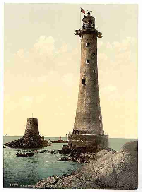 Vintage Eddystone Lighthouse Plymouth A4 Photo Print