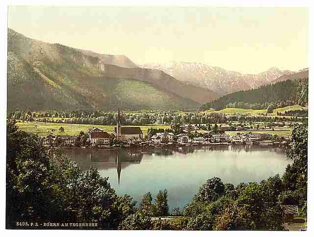 Vintage Egern Tegernsee Upper Bavaria A4 Photo Print