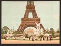 Vintage Eiffel Tower I Exposition Universal 1900 Paris A4 Photo Print