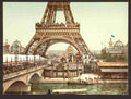 Vintage Eiffel Tower II Exposition Universal 1900 Paris A4 Photo Print
