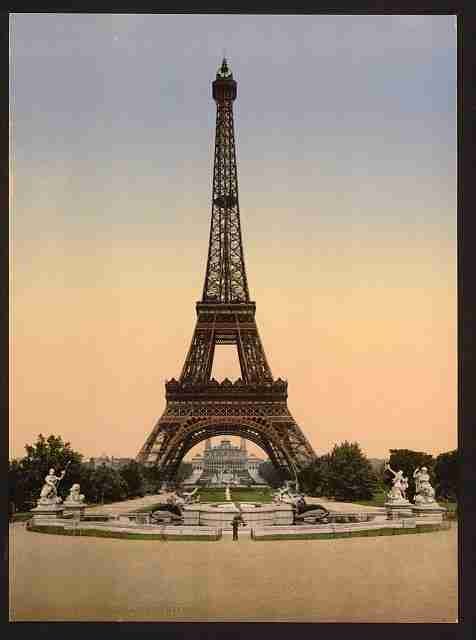 Vintage Eiffel Tower IV Exposition Universal 1900 Paris A4 Photo Print