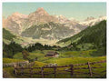 Vintage Engelberg Valley Arni Alp Bernese Oberland A4 Photo Print