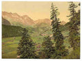 Vintage Engelberg Valley Bernese Oberland 2 A4 Photo Print