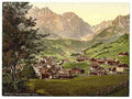 Vintage Engelberg Valley and Juchlipass Bernese Oberland A4 Photo Print