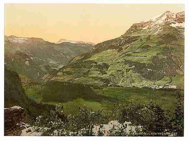 Vintage Engelbergerthal Trubsee Bernese Oberland A4 Photo Print
