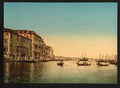 Vintage Entrance to Grand Canal Venice A4 Photo Print