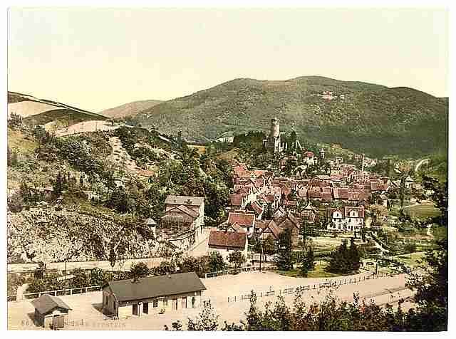 Vintage Eppstein Hesse Nassau A4 Photo Print