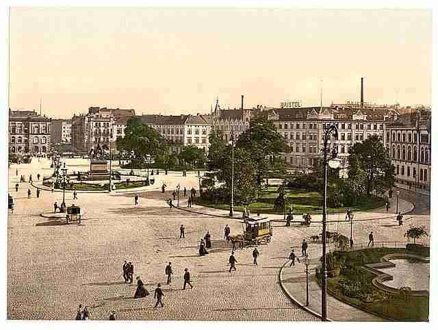 Vintage Ernest August Square Hanover Hanover A4 Photo Print