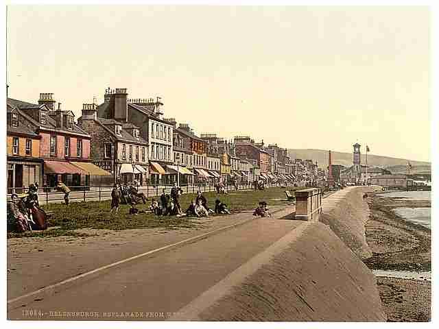 Vintage Esplanade from west Helensburgh A4 Photo Print
