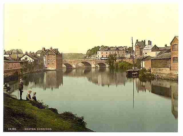 Vintage Exbridge Exeter A4 Photo Print