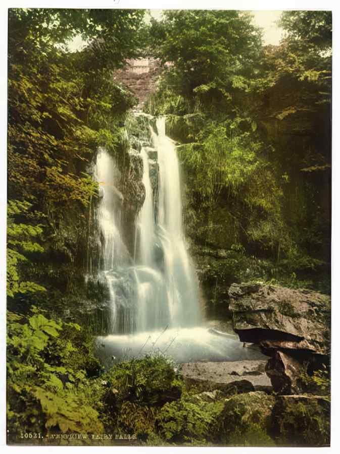 Vintage Fairy Falls Trefriew Ie Trefriw Wales A4 Photo Print
