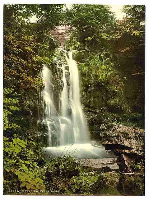 Vintage Fairy Falls Trefriew A4 Photo Print