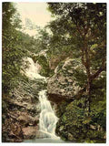Vintage Fairy Glen Waterfall I Penmaenmawr A4 Photo Print