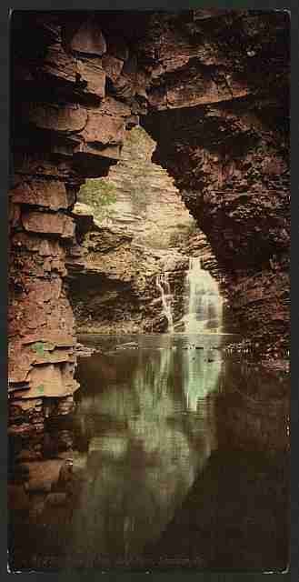 Vintage Falls in Nay Aug Park Scranton Pa A4 Photo Print
