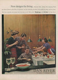 Vintage Family Dinner 1 1950s Vintage Retro Advert Poster