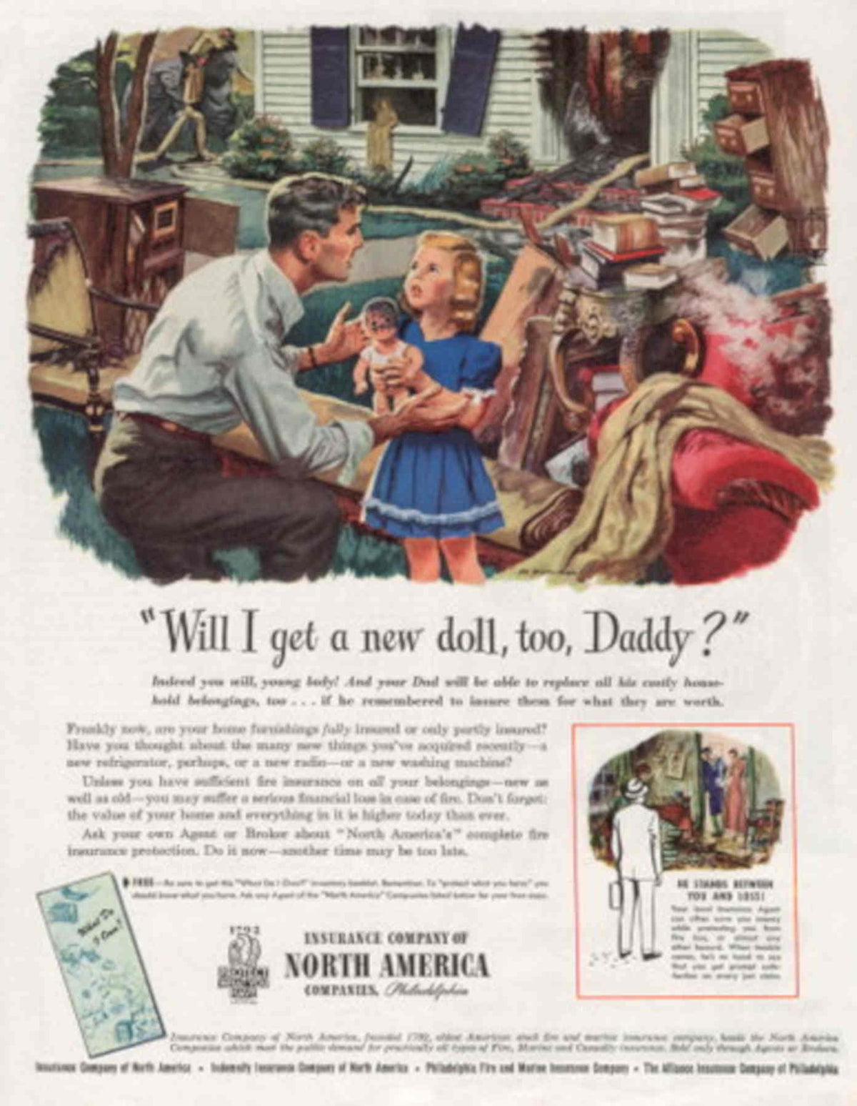 Vintage Family Doll 1940s Vintage Retro Advert Poster