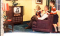 Vintage Family Tv 1 1950s Vintage Retro Advert Poster