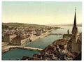 Vintage Farumunster and Alpenkette Zurich A4 Photo Print