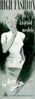 Vintage Fashion Model 1940s Vintage Retro Advert Poster